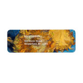 Vincent van Gogh - Two Cut Sunflower Etiket (Voorkant)
