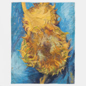 Vincent van Gogh - Two Cut Sunflower Fleece Deken (Voorkant)