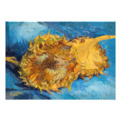 Vincent van Gogh - Two Cut Sunflower Foto Afdruk (Voorkant)