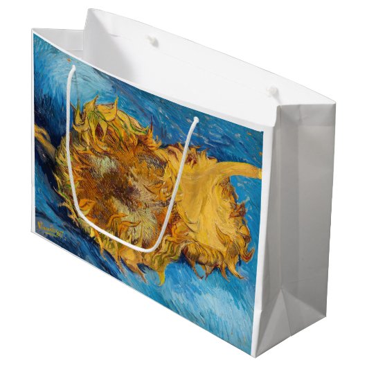 Vincent van Gogh - Two Cut Sunflower Groot Cadeauzakje (Voorkant Gekanteld)