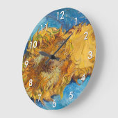 Vincent van Gogh - Two Cut Sunflower Grote Klok (Hoek)