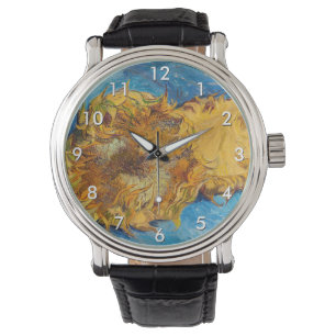 Vincent van Gogh - Two Cut Sunflower Horloge