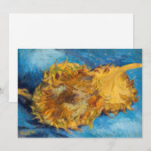 Vincent van Gogh - Two Cut Sunflower Kaart (Voorkant / Achterkant)