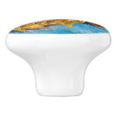 Vincent van Gogh - Two Cut Sunflower Keramische Knop (Zijkant)