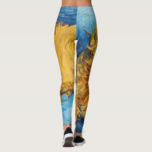 Vincent van Gogh - Two Cut Sunflower Leggings (Achterkant)