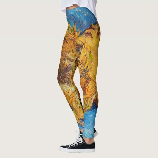 Vincent van Gogh - Two Cut Sunflower Leggings (Links)