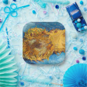 Vincent van Gogh - Two Cut Sunflower Papieren Bordje (Feest)