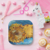 Vincent van Gogh - Two Cut Sunflower Papieren Bordje (Feest)