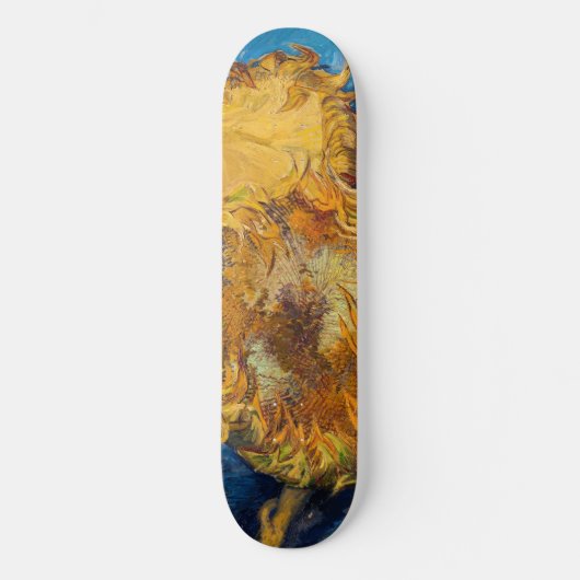 Vincent van Gogh - Two Cut Sunflower Persoonlijk Skateboard (Voorkant)