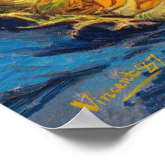 Vincent van Gogh - Two Cut Sunflower Poster (Hoek)