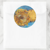 Vincent van Gogh - Two Cut Sunflower Ronde Sticker (Tas)