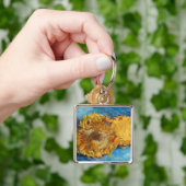 Vincent van Gogh - Two Cut Sunflower Sleutelhanger (Hand)