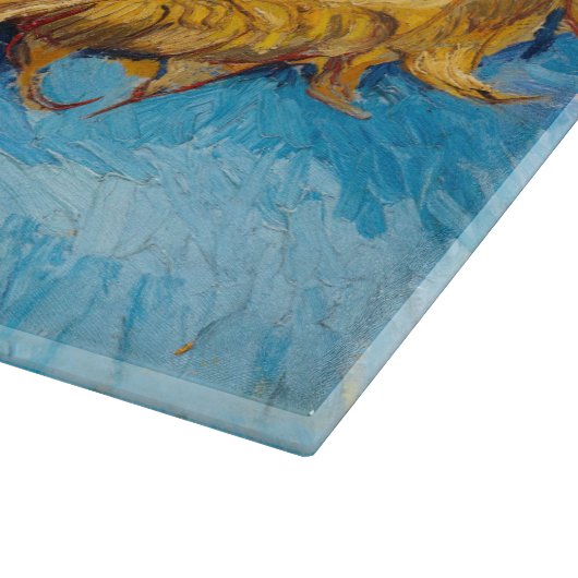 Vincent van Gogh - Two Cut Sunflower Snijplank (Hoek)