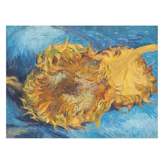 Vincent van Gogh - Two Cut Sunflower Tafelkleed (Voorkant (Horizontaal))