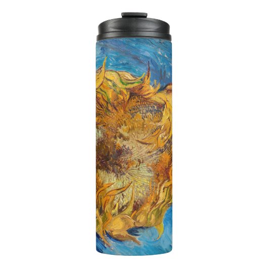 Vincent van Gogh - Two Cut Sunflower Thermosbeker (Voorkant)