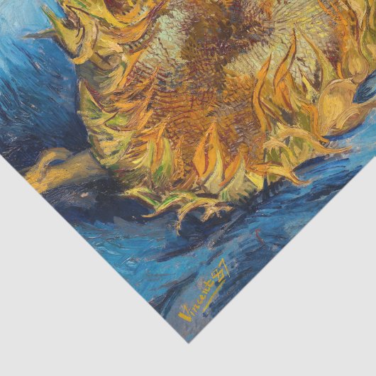Vincent van Gogh - Two Cut Sunflower Tissuepapier (Detail)