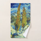 Vincent Van Gogh Two Poplars op Saint-Rémy Bad Handdoek (Handdoek)