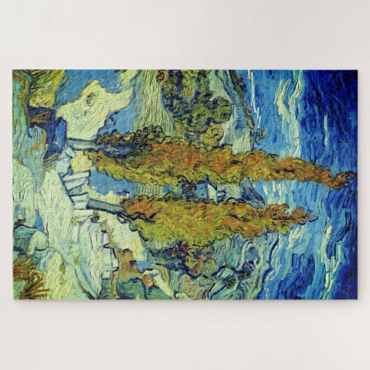Vincent Van Gogh Two Poplars op Saint-Rémy Legpuzzel (Horizontaal)