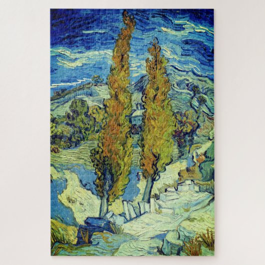 Vincent Van Gogh Two Poplars op Saint-Rémy Legpuzzel (Verticaal)
