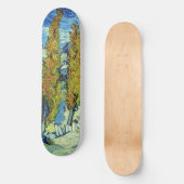 Vincent Van Gogh Two Poplars op Saint-Rémy Persoonlijk Skateboard (Voorkant)