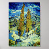 Vincent Van Gogh Two Poplars op Saint-Rémy Poster (Voorkant)