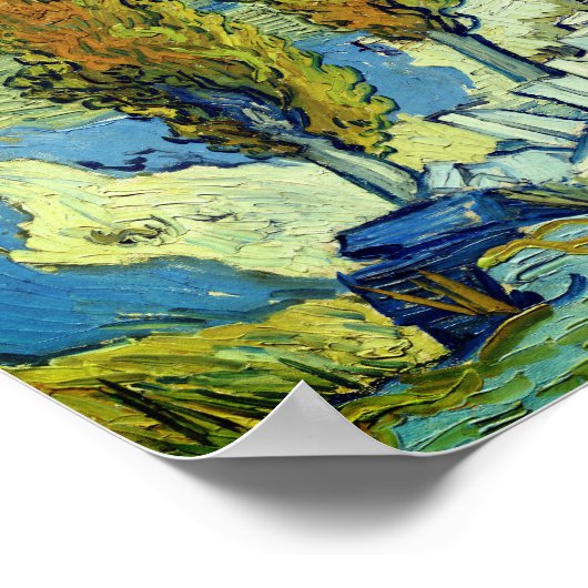 Vincent Van Gogh Two Poplars op Saint-Rémy Poster (Hoek)