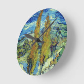 Vincent Van Gogh Two Poplars op Saint-Rémy Ronde Klok (Hoek)