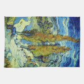 Vincent Van Gogh Two Poplars op Saint-Rémy Theedoek (Horizontaal)