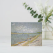 Vincent van Gogh - Uitzicht op een rivier met roei (Staand voorkant)