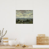 Vincent van Gogh - Uitzicht Parijs Poster (Keuken)