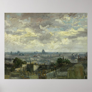Vincent van Gogh - Uitzicht Parijs Poster