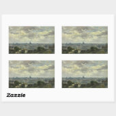 Vincent van Gogh - Uitzicht Parijs Rechthoekige Sticker (Vel)
