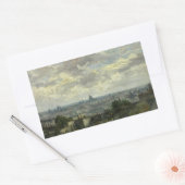 Vincent van Gogh - Uitzicht Parijs Rechthoekige Sticker (Envelop)