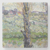 Vincent van Gogh | Uitzicht van Arles, 1889 Stenen Onderzetter (Voorkant)