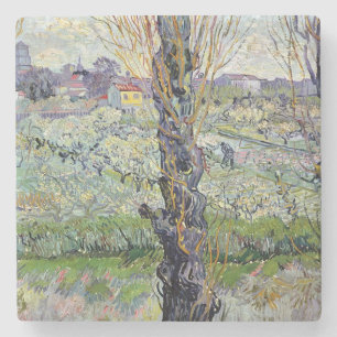 Vincent van Gogh   Uitzicht van Arles, 1889 Stenen Onderzetter