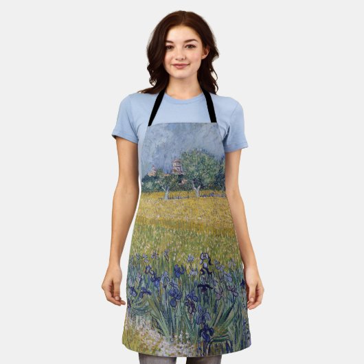 Vincent Van Gogh - Uitzicht van Arles met Irises Schort (Gedragen)