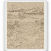 Vincent van Gogh - Uitzicht van Arles vanaf de Whe