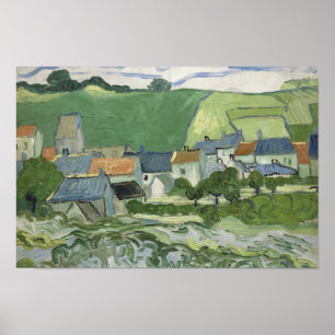 Vincent van Gogh - Uitzicht van Auvers Poster