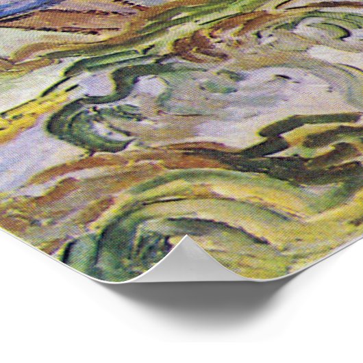 Vincent van Gogh Uitzicht van Auvers Poster (Hoek)