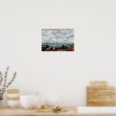 Vincent van Gogh - Uitzicht van de daken van Parij Poster (Keuken)