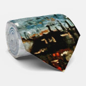 Vincent van Gogh - Uitzicht van de daken van Parij Stropdas (Opgerold)