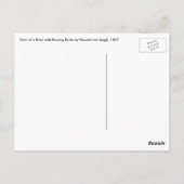 Vincent van Gogh - Uitzicht van een rivier w Roeib Briefkaart (Achterkant)