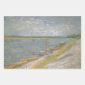 Vincent van Gogh - Uitzicht van een rivier w Roeib Inpakpapier Vel (Voorkant)