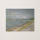 Vincent van Gogh - Uitzicht van een rivier w Roeib Legpuzzel (Horizontaal)