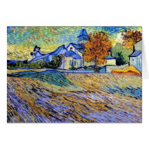 Vincent Van Gogh - Uitzicht van het asiel- en asie