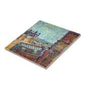 Vincent van Gogh - Uitzicht van Paris Pointillism  Tegeltje (Zijkant)