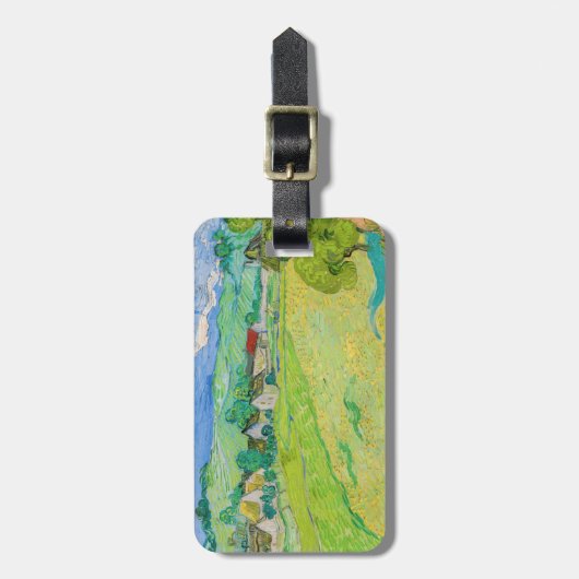 Vincent van Gogh - Uitzicht van Vessenots bij Auve Bagagelabel (Voorkant verticaal)