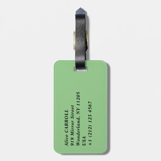 Vincent van Gogh - Uitzicht van Vessenots bij Auve Bagagelabel (Achterkant verticaal)