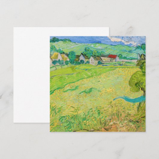 Vincent van Gogh - Uitzicht van Vessenots bij Auve Bedankkaart (Voorkant / Achterkant)