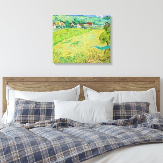 Vincent van Gogh - Uitzicht van Vessenots bij Auve Canvas Afdruk (Insitu (Slaapkamer))